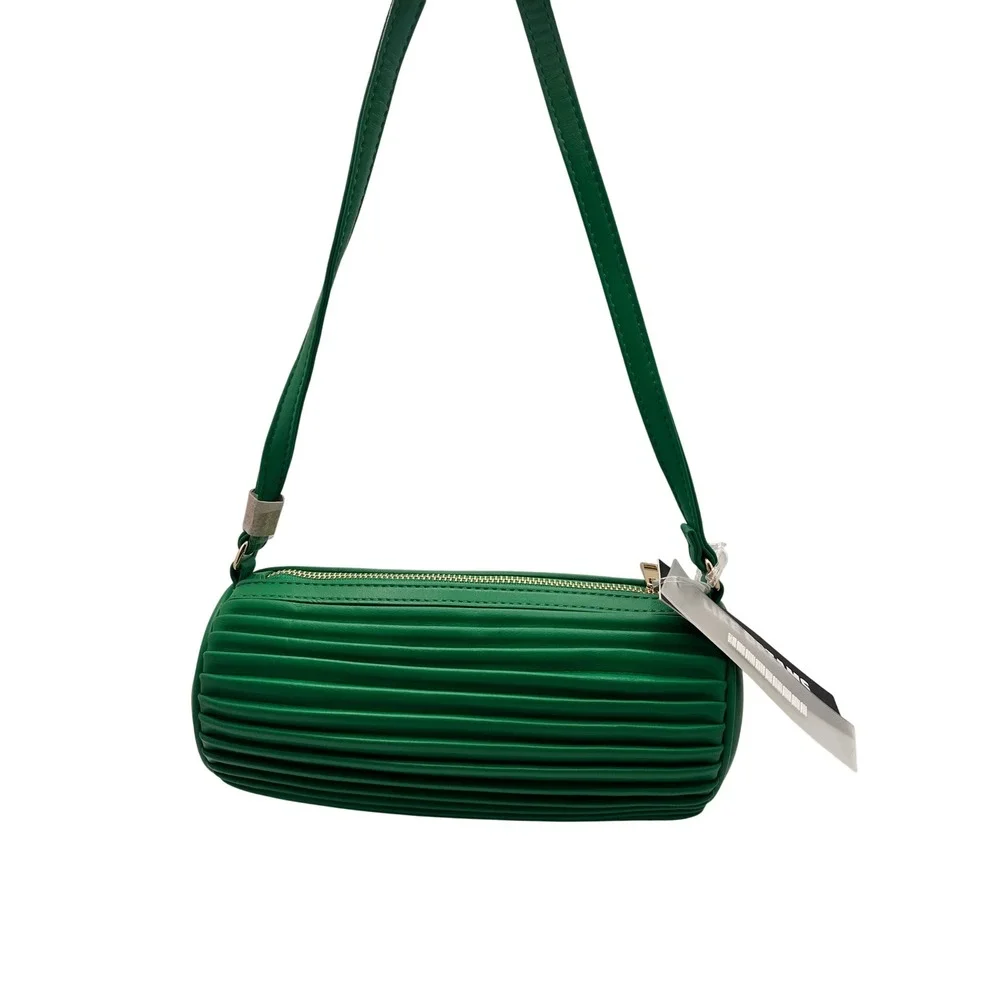 New Like Dreams Green Shoulder Bag Pleated Mini Purse‎ Trendy Y2K Party Evening